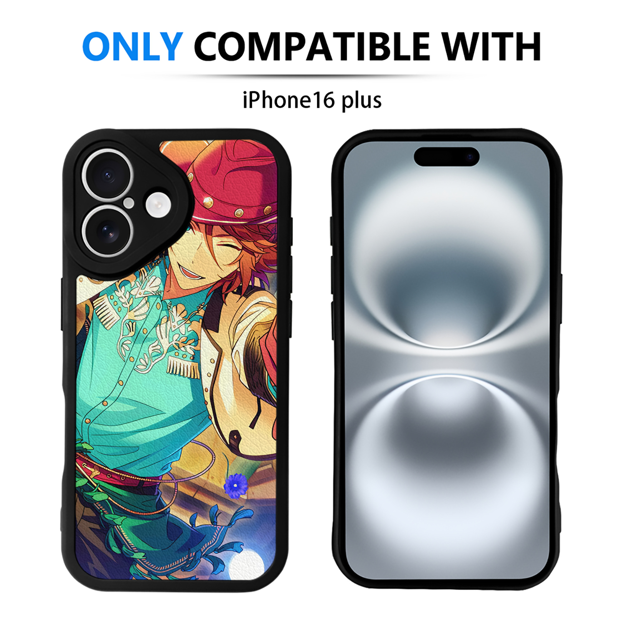 （画像用） あんさんぶるスターズ! Ensemble Stars 【iPhone 16シリーズ対応】シリコンスマホケース（レザー調） 材質：シリコン